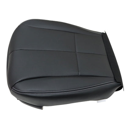 Front Passenger Bottom PERF Leather Seat Cover Black For 09-13 Subaru Forester