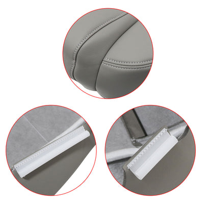 Front Driver Side Bottom Leather Seat Cover Gray For 2008 2009 Ford Mustang V6