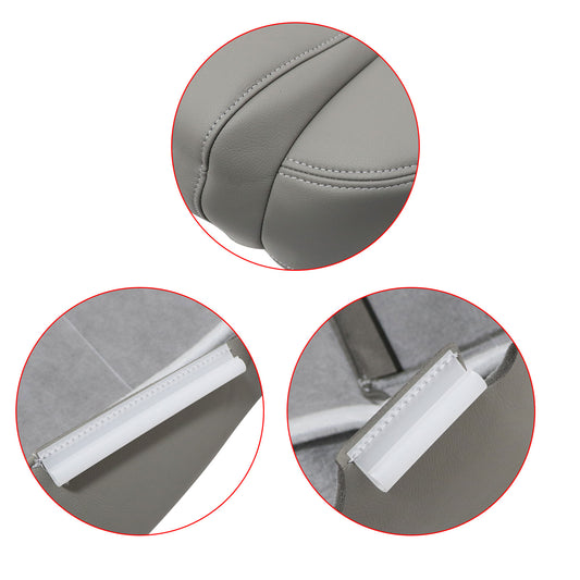 Front Driver Side Bottom Leather Seat Cover Gray For 2008 2009 Ford Mustang V6