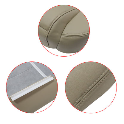 Front Driver Side Bottom Leather Seat Cover Tan For 2008 2009 Ford Mustang V6