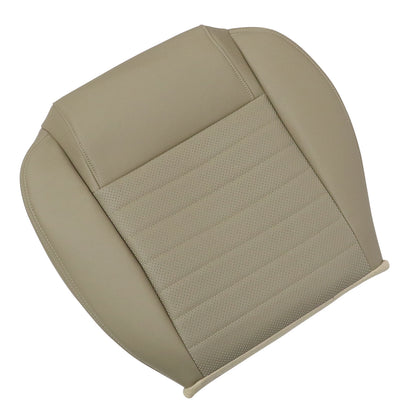 Front Driver Bottom Perf Leather Seat Cover Tan For 2008 2009 Ford Mustang GT V8
