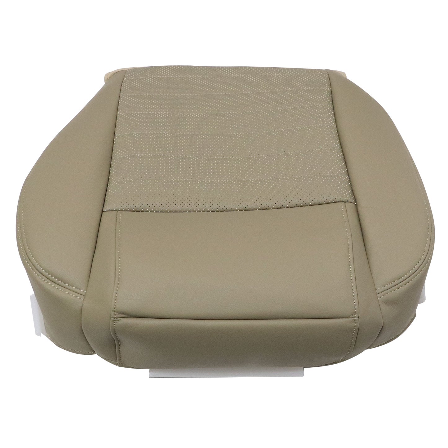 Front Driver Bottom Perf Leather Seat Cover Tan For 2008 2009 Ford Mustang GT V8