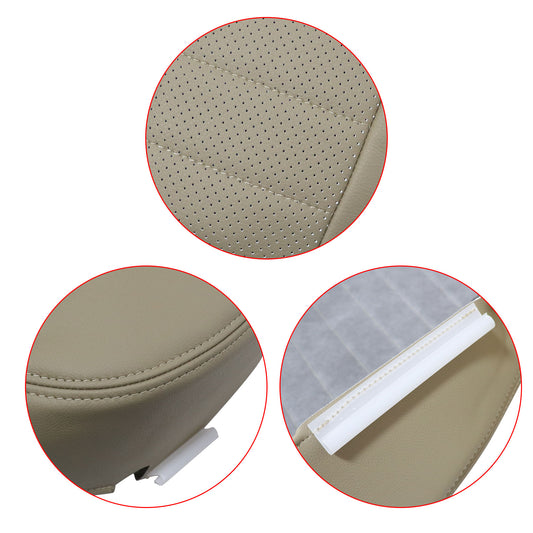 Front Driver Bottom Perf Leather Seat Cover Tan For 2008 2009 Ford Mustang GT V8