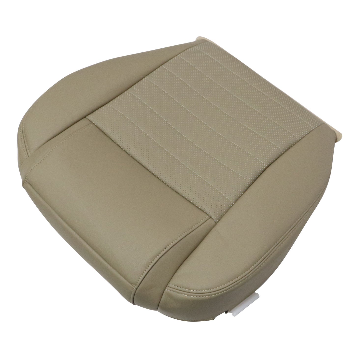 Front Driver Bottom Perf Leather Seat Cover Tan For 2008 2009 Ford Mustang GT V8
