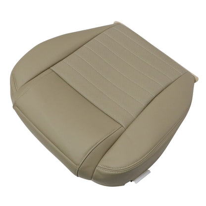 Front Driver Bottom Perf Leather Seat Cover Tan For 2008 2009 Ford Mustang GT V8