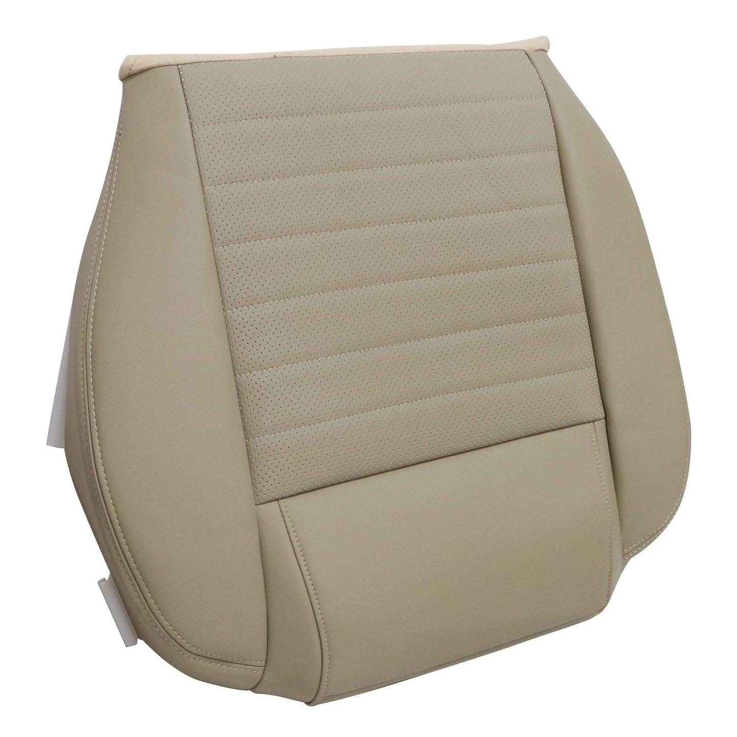 Front Driver Bottom Perf Leather Seat Cover Tan For 2008 2009 Ford Mustang GT V8