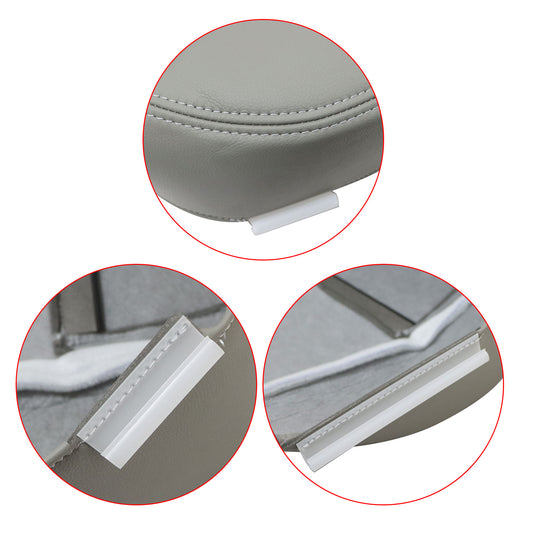 Front Passenger Side Bottom Leather Cover Gray For 2008 2009 Ford Mustang V6