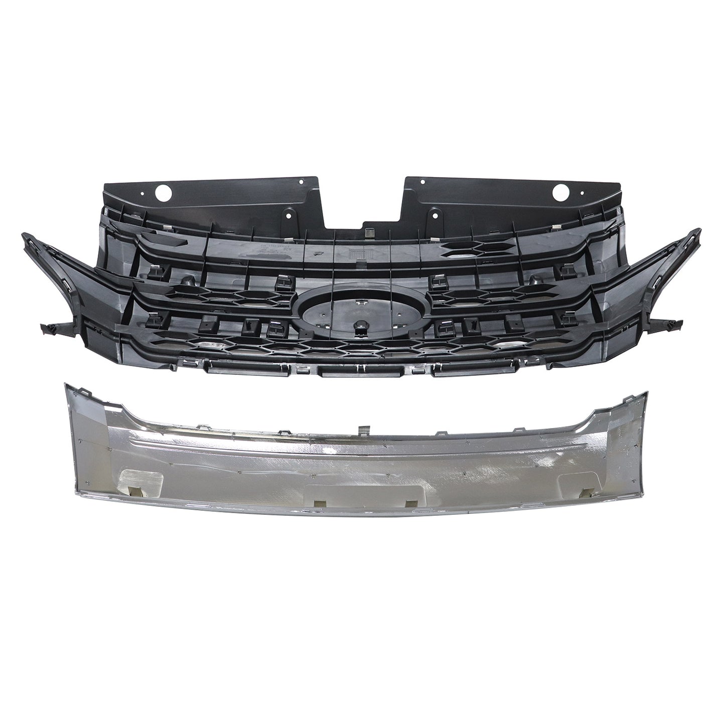 New Front Upper Center Lower Grille Grill Trim Chrome For Ford Edge 2011 2012-14