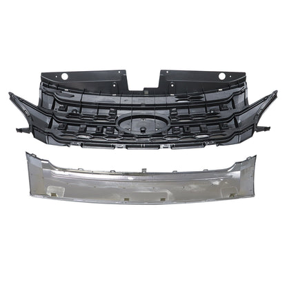 New Front Upper Center Lower Grille Grill Trim Chrome For Ford Edge 2011 2012-14
