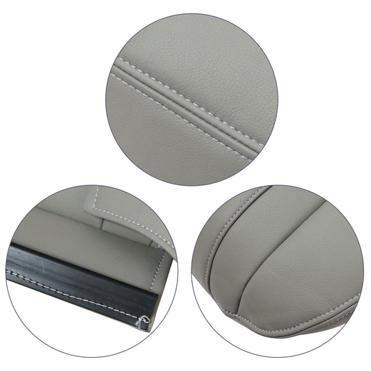 Front Driver Top Leather Seat Cover Gray Fit For 2005 2006 2007 Ford Mustang V6