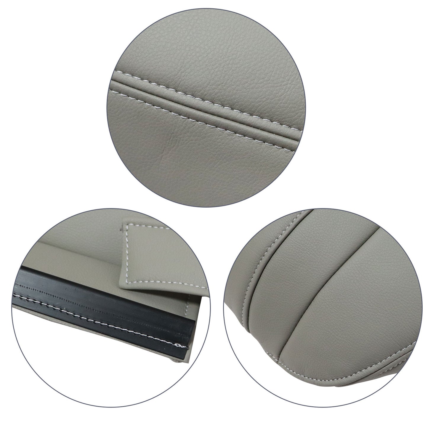Front Passenger Top Leather Seat Cover Gray For 2005 2006 2007 Ford Mustang V6