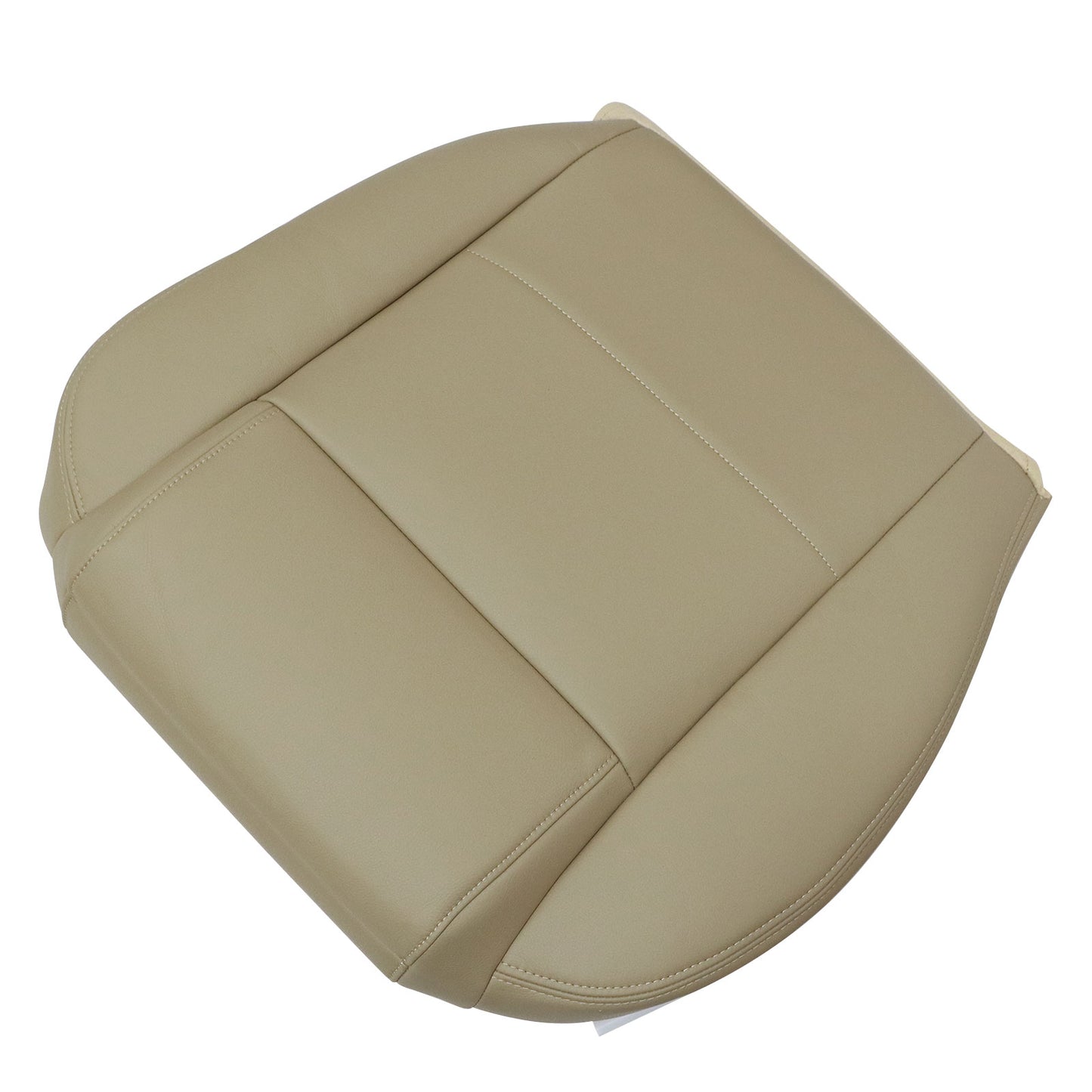 For 2005 to 2009 Ford Mustang V6 - Passenger Side Bottom Leather Seat Cover Tan
