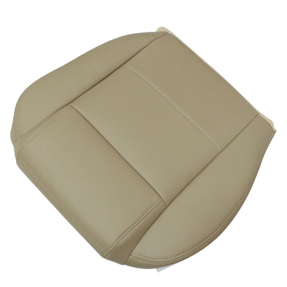 For 2005 to 2009 Ford Mustang V6 - Passenger Side Bottom Leather Seat Cover Tan