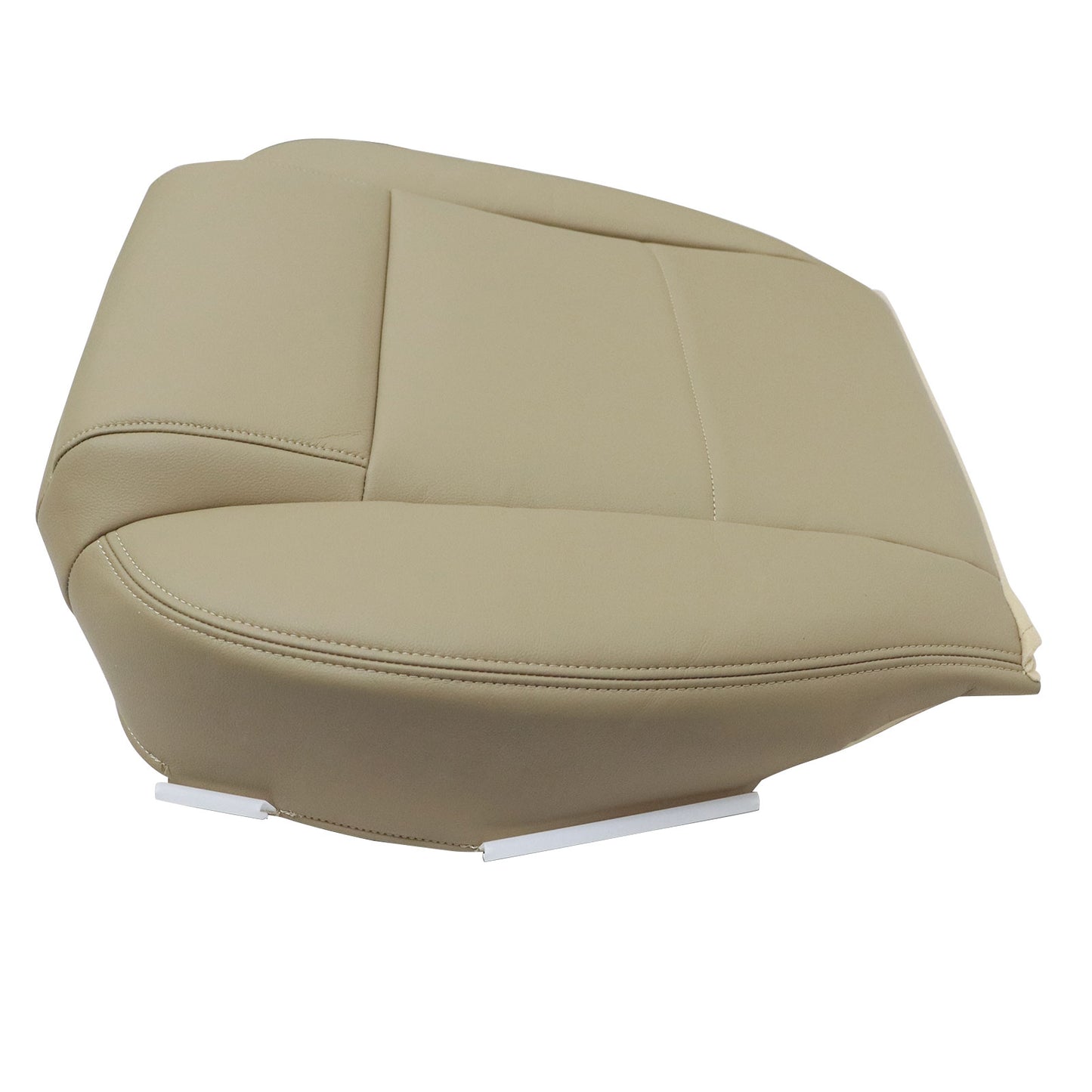 For 2005 to 2009 Ford Mustang V6 - Passenger Side Bottom Leather Seat Cover Tan