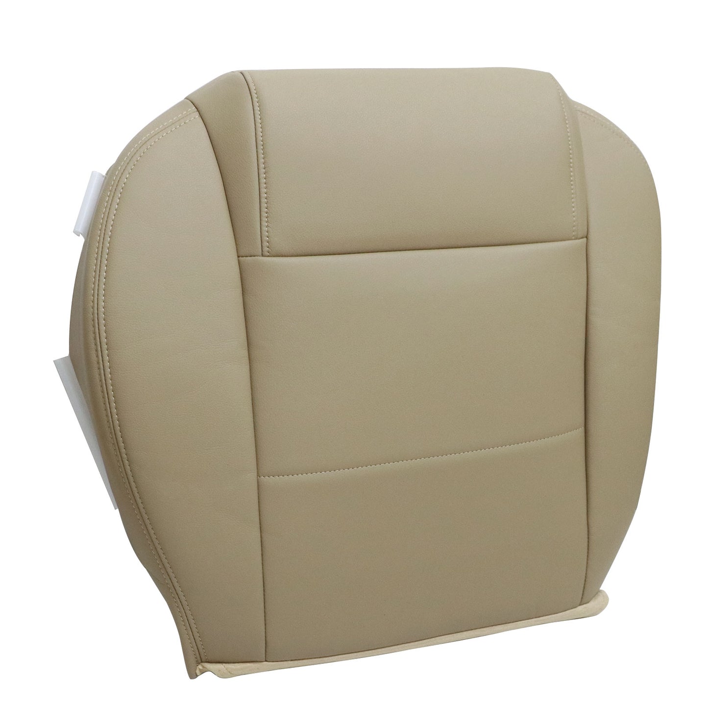 For 2005 to 2009 Ford Mustang V6 - Passenger Side Bottom Leather Seat Cover Tan