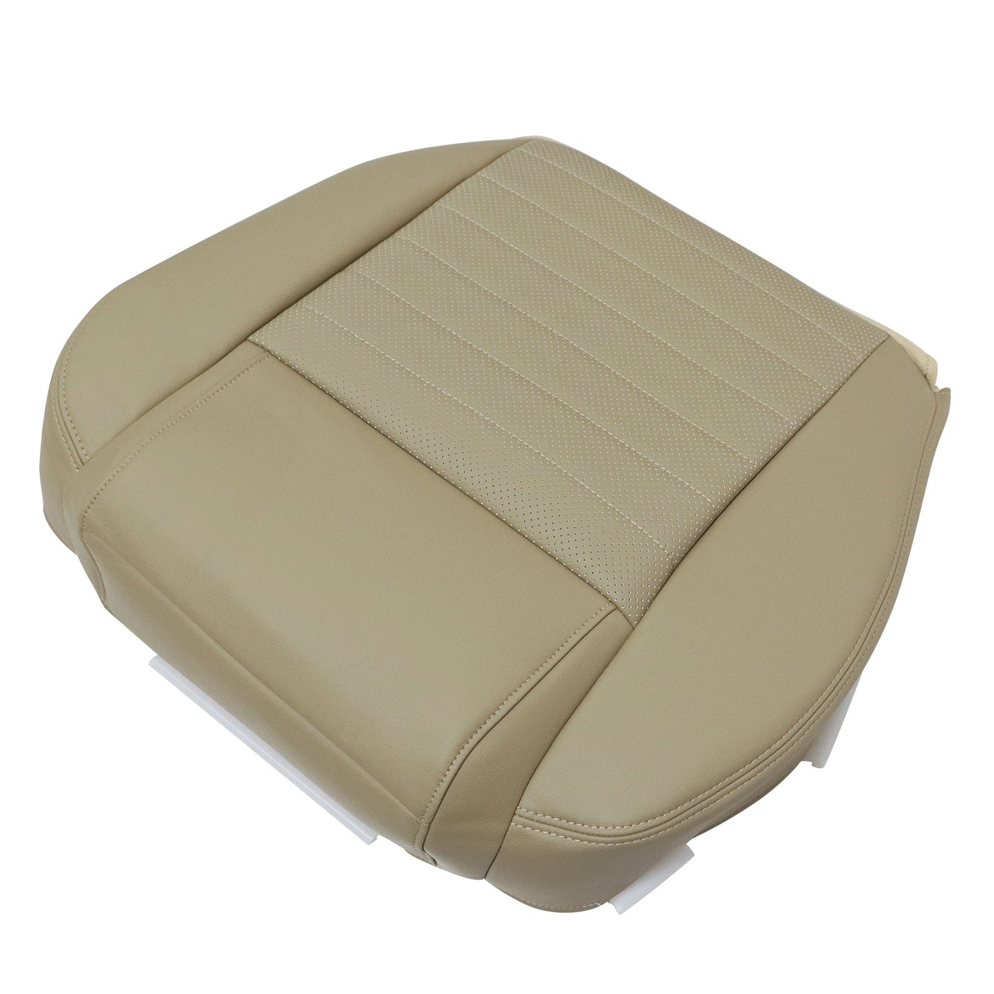 Passenger Bottom Perf Leather Seat Cover Tan For 2008 2009 Ford Mustang GT V8