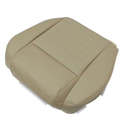 Passenger Bottom Perf Leather Seat Cover Tan For 2008 2009 Ford Mustang GT V8