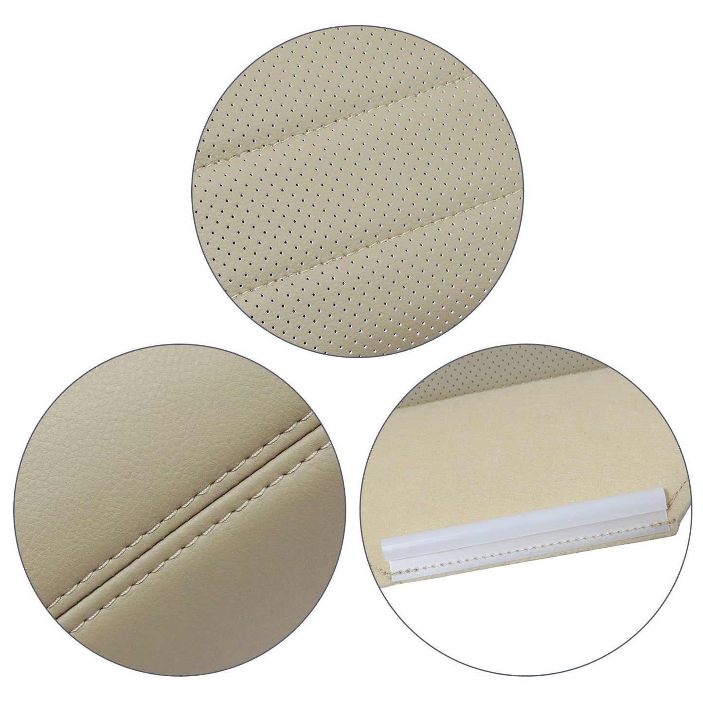 Passenger Bottom Perf Leather Seat Cover Tan For 2008 2009 Ford Mustang GT V8