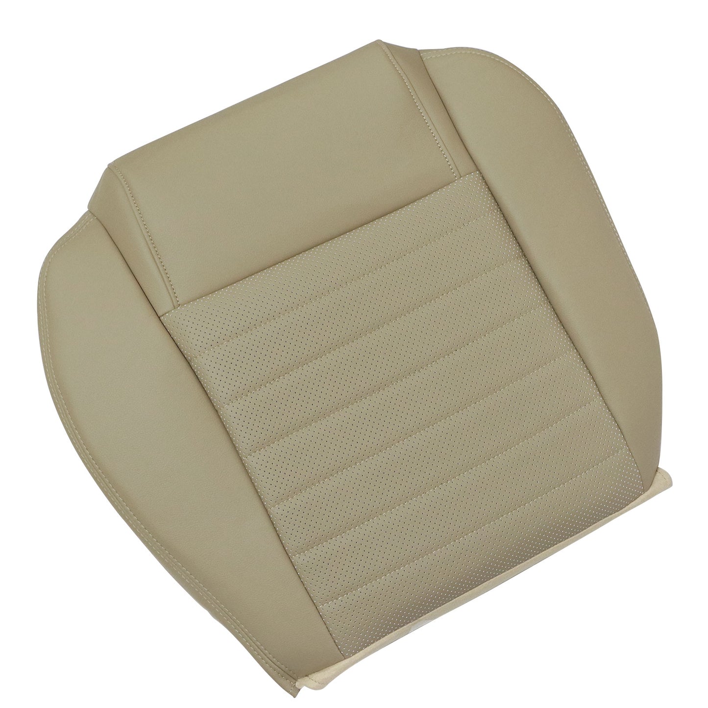 Passenger Bottom Perf Leather Seat Cover Tan For 2008 2009 Ford Mustang GT V8