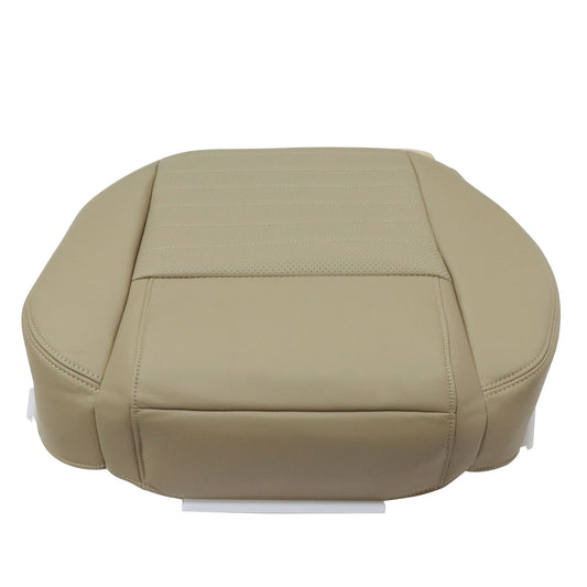 Passenger Bottom Perf Leather Seat Cover Tan For 2008 2009 Ford Mustang GT V8