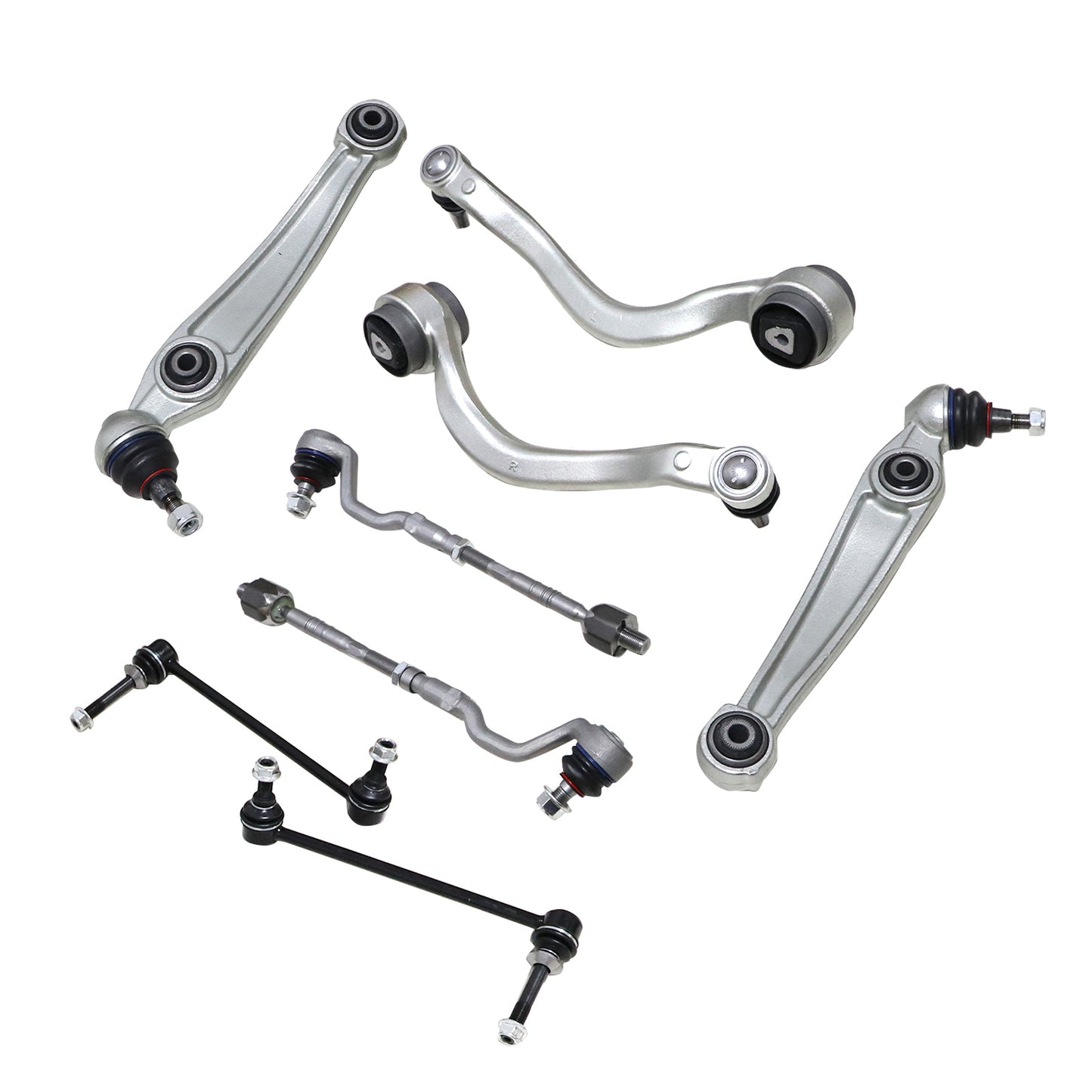 8PC For BMW E70 X5 E71 X6 Front Lower Control Arm & Ball Joint Sway Bar End Link