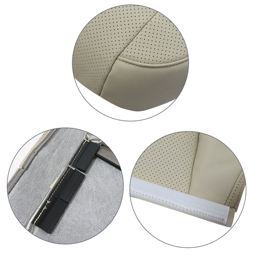 Passenger Top Perforated Leather Seat Cover Tan Fit For 2006 2007 2008 VW Jetta