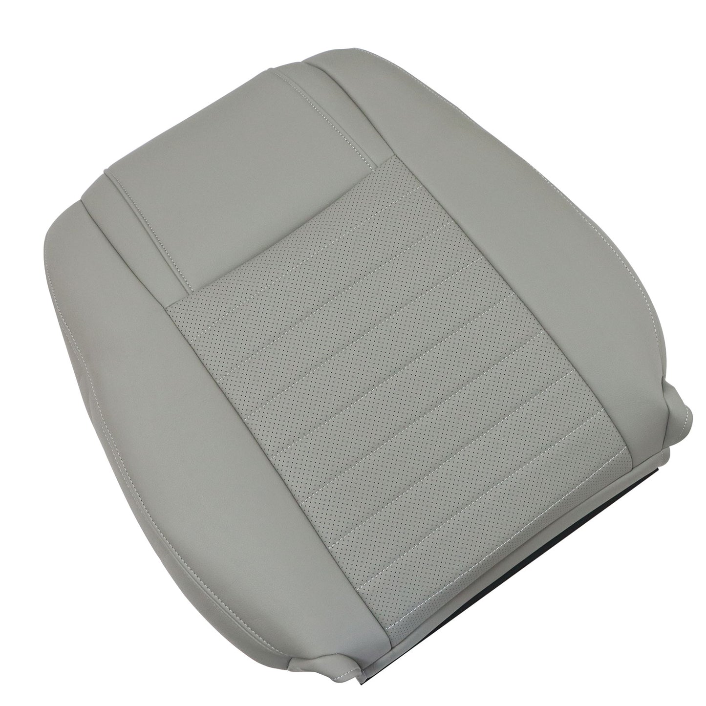 Front Driver Side Top Leather Seat Cover Gray For 2005 2006 2007 Ford Mustang GT