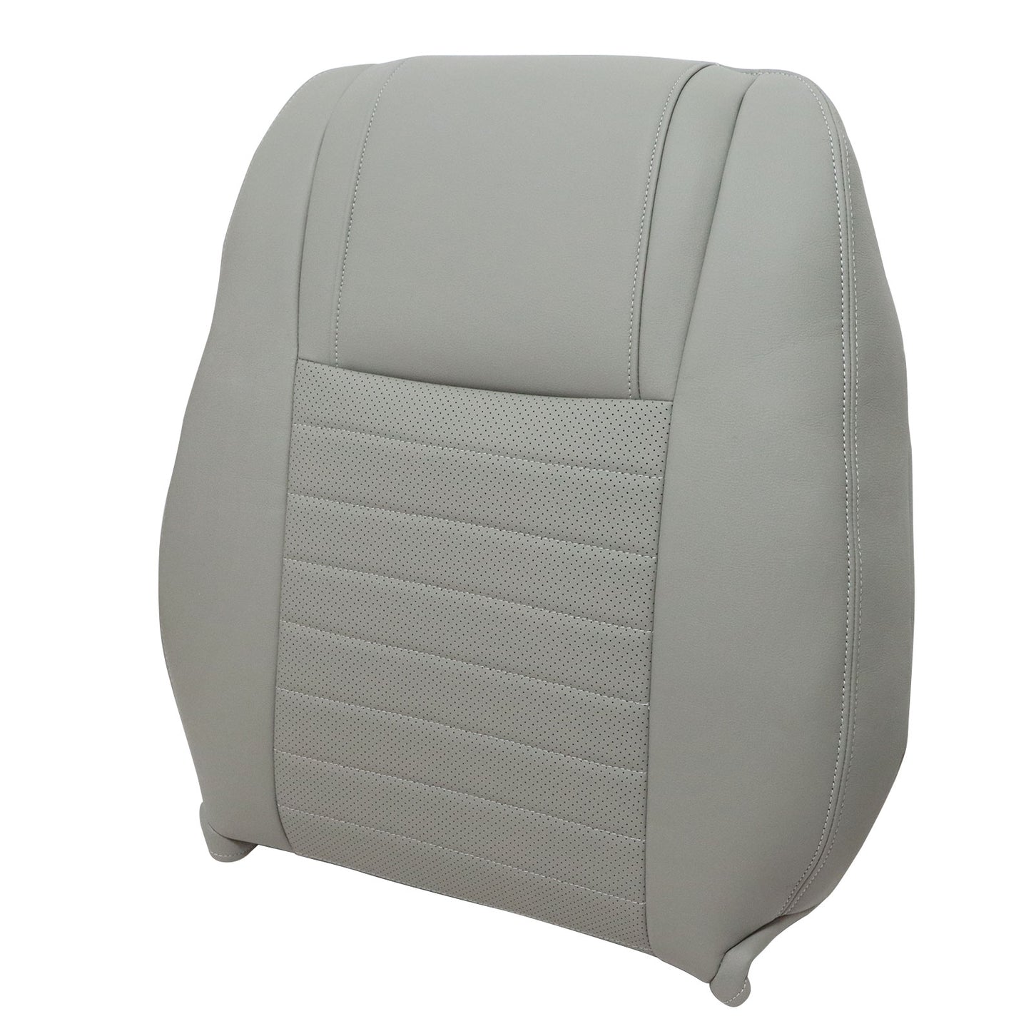 Front Driver Side Top Leather Seat Cover Gray For 2005 2006 2007 Ford Mustang GT