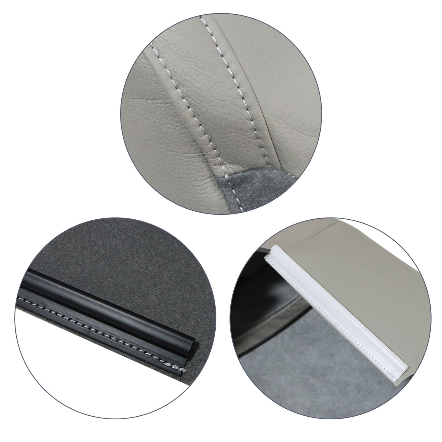 For 2004-2009 Lexus RX330 RX350 Driver Top REPLACEMENT Leather Seat Cover Gray