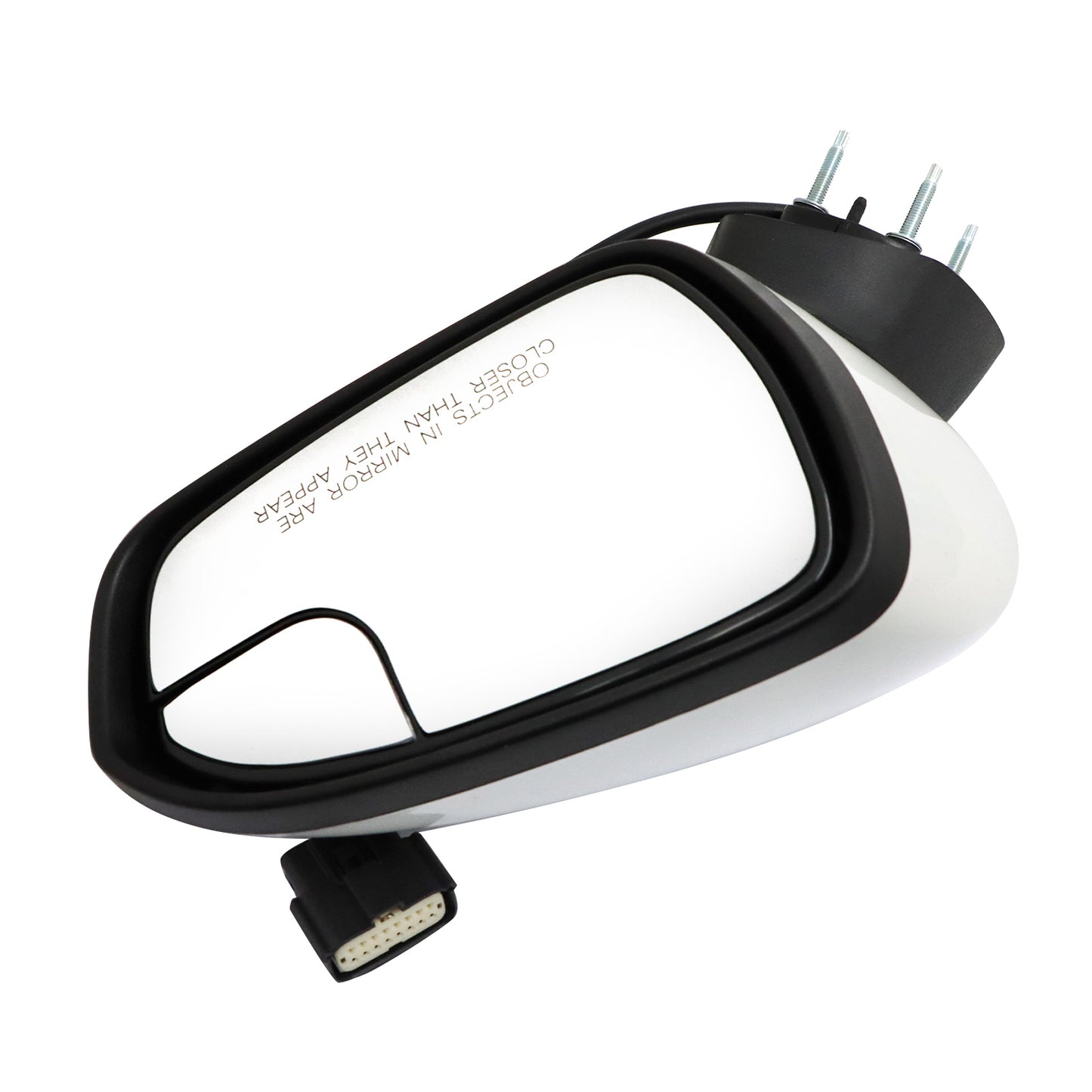 For Ford Fusion 2016-2022 White Right Passenger Side Mirror 3Pin Manual Fold