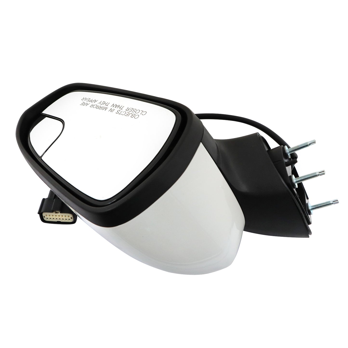 For Ford Fusion 2016-2022 White Right Passenger Side Mirror 3Pin Manual Fold