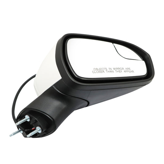 For Ford Fusion 2016-2022 White Right Passenger Side Mirror 3Pin Manual Fold