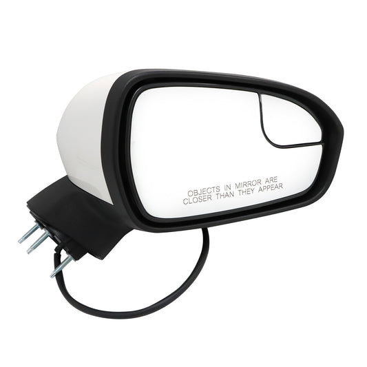 For Ford Fusion 2016-2022 White Right Passenger Side Mirror 3Pin Manual Fold