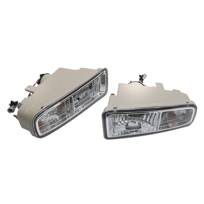 Front Bumper Fog Lights +Blubs For Lexus LX470 1998-2007 Left+Right Replacement