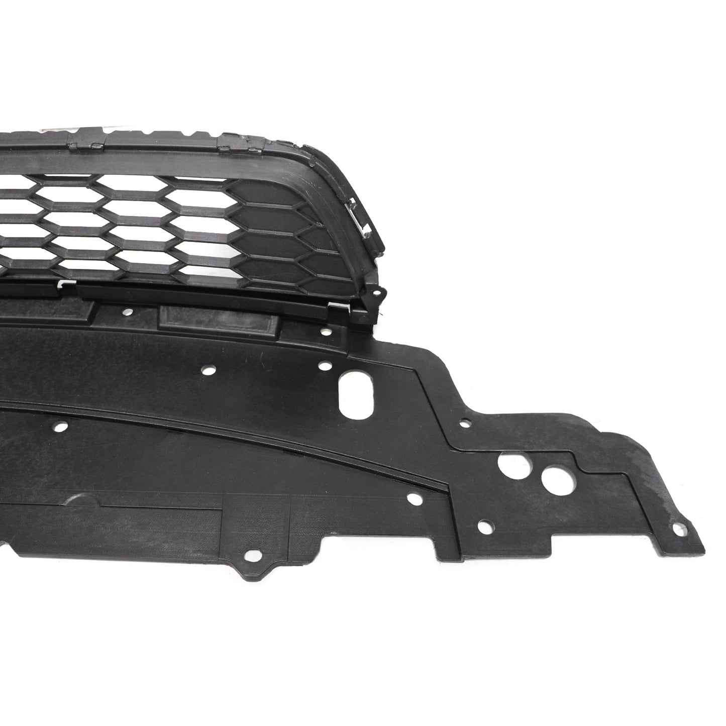 Fit Honda Accord 2013 2014 2015 Front Bumper Lower Grille+Chrome Molding Trim