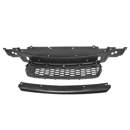 Fit Honda Accord 2013 2014 2015 Front Bumper Lower Grille+Chrome Molding Trim