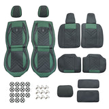 For Toyota RAV4 Tacoma Avalon Camry Car Front & Rear 5-Seat Covers PU Leather