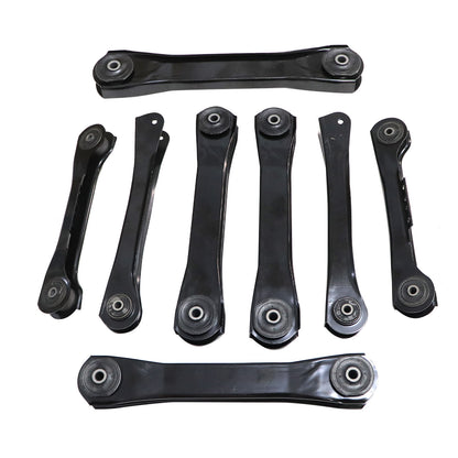 8Pcs For Jeep TJ Wrangler 1997-2006 Front & Rear Lower & Upper Control Arms