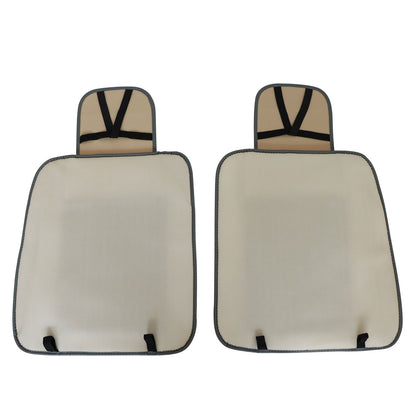 For Toyota Full Set 5-Seat Cover Front & Rear PU Leather Protector Cushion Gray