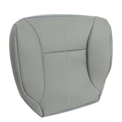 Passenger Bottom Seat Cover Leather Gray For 1998-2002 Dodge Ram 1500 2500 3500