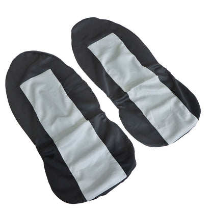 For Toyota Car 2-Sits Protector Full Front Side Seat Cover Black & Gray Cloth