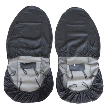 For Toyota Car 2-Sits Protector Full Front Side Seat Cover Black & Gray Cloth