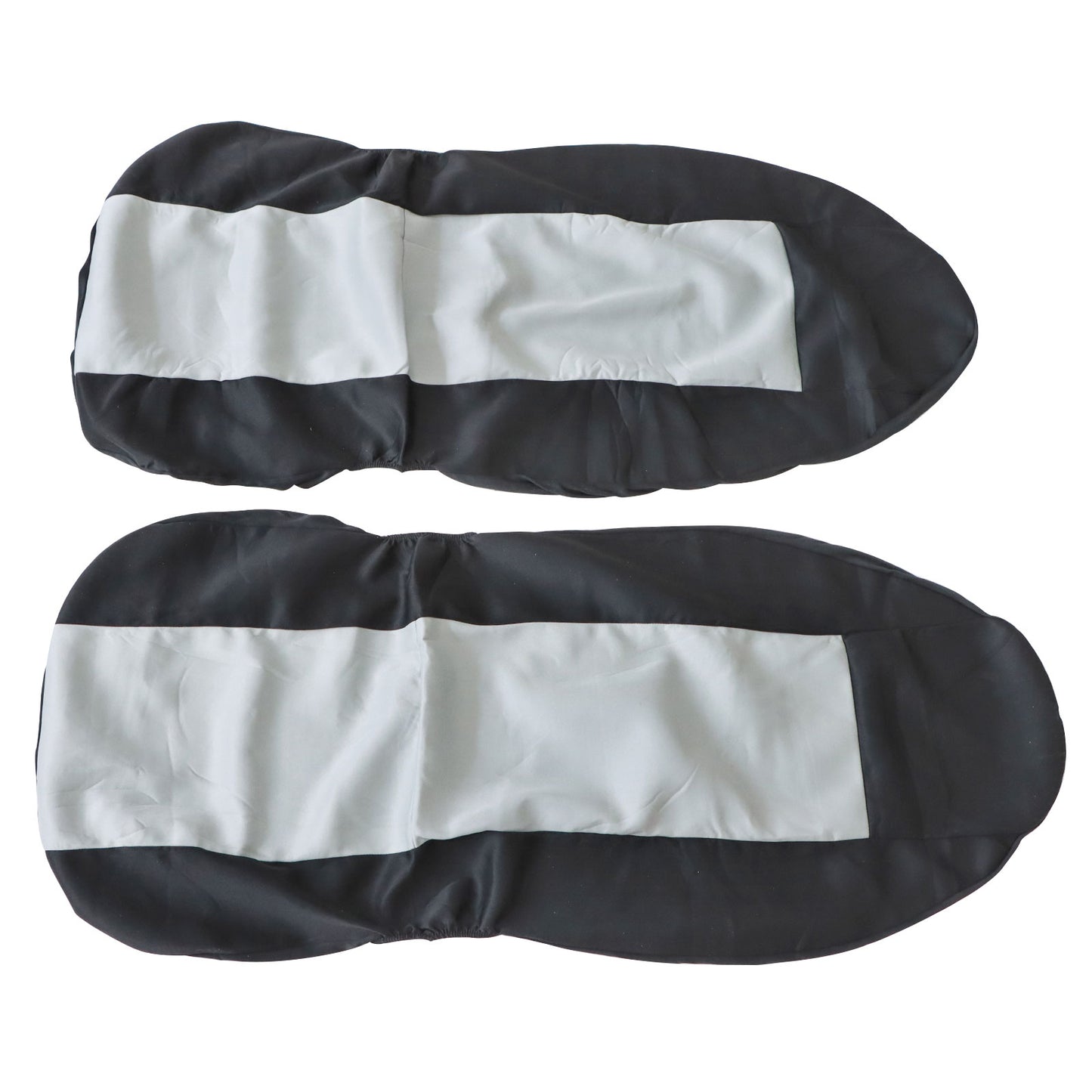 For Toyota Car 2-Sits Protector Full Front Side Seat Cover Black & Gray Cloth