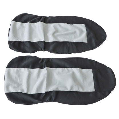 For Toyota Car 2-Sits Protector Full Front Side Seat Cover Black & Gray Cloth