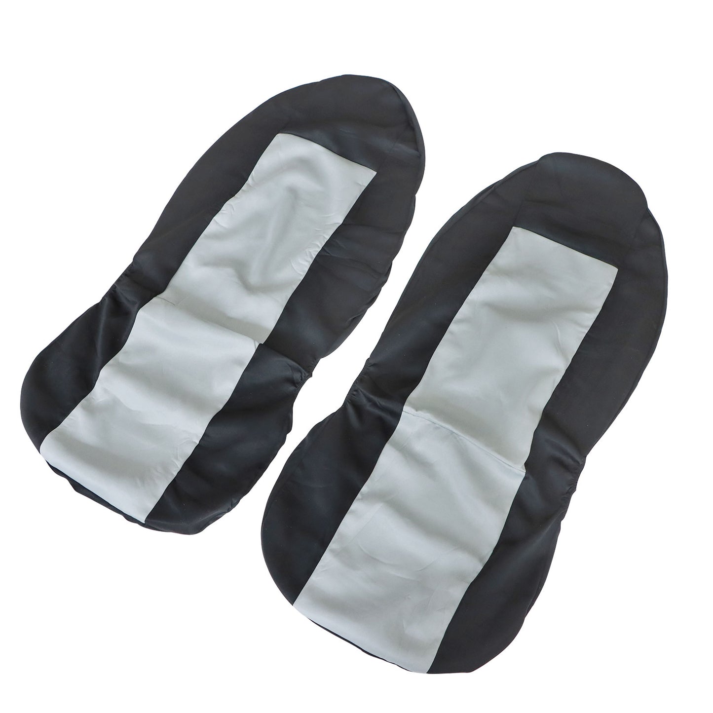 For Toyota Car 2-Sits Protector Full Front Side Seat Cover Black & Gray Cloth