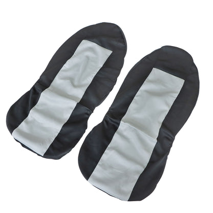 For Toyota Car 2-Sits Protector Full Front Side Seat Cover Black & Gray Cloth