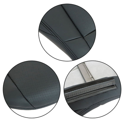 For 2006 2007 Benz C280 Driver Side Bottom Perforated Leather Seat Cover Black