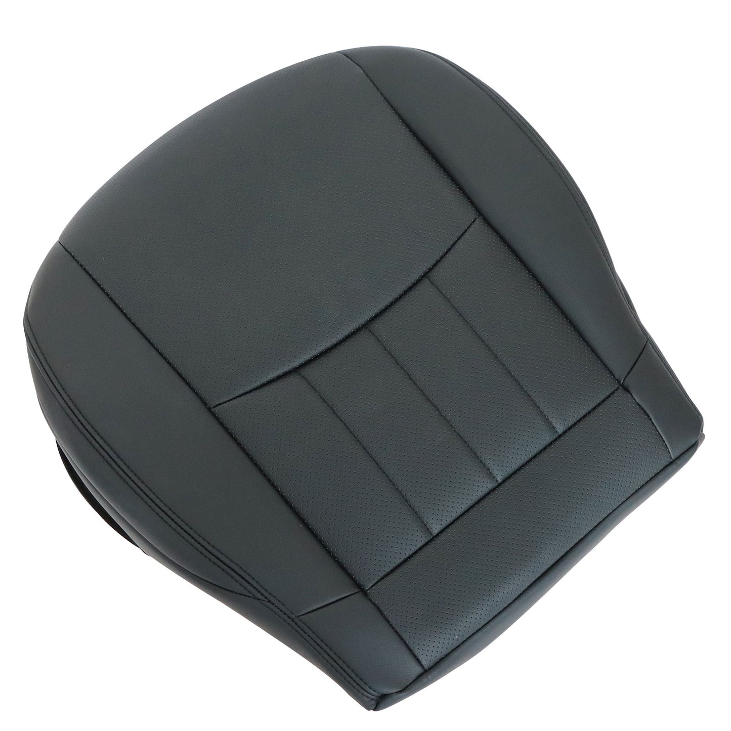 For 2006 2007 Benz C280 Driver Side Bottom Perforated Leather Seat Cover Black