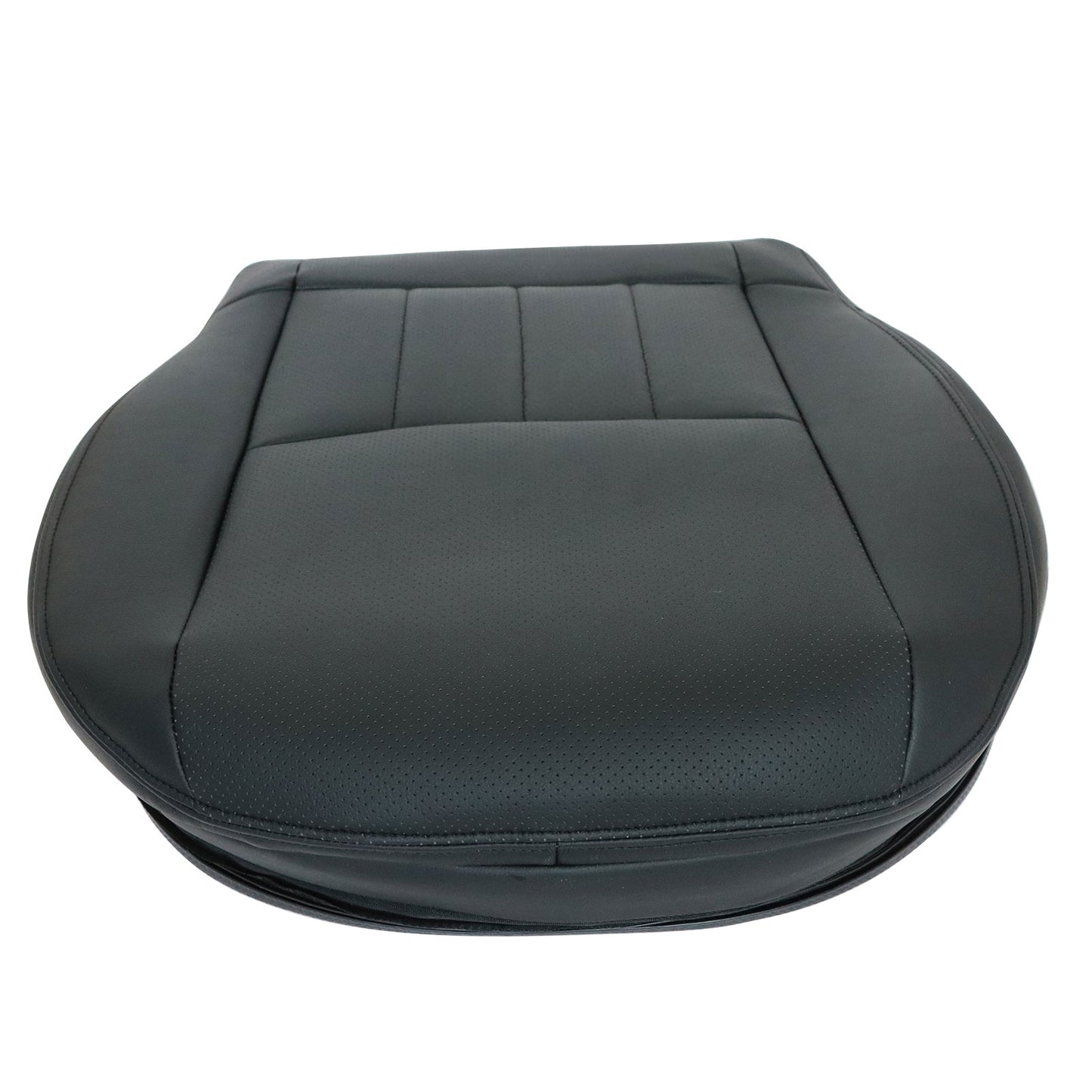 For 2006 2007 Benz C280 Driver Side Bottom Perforated Leather Seat Cover Black