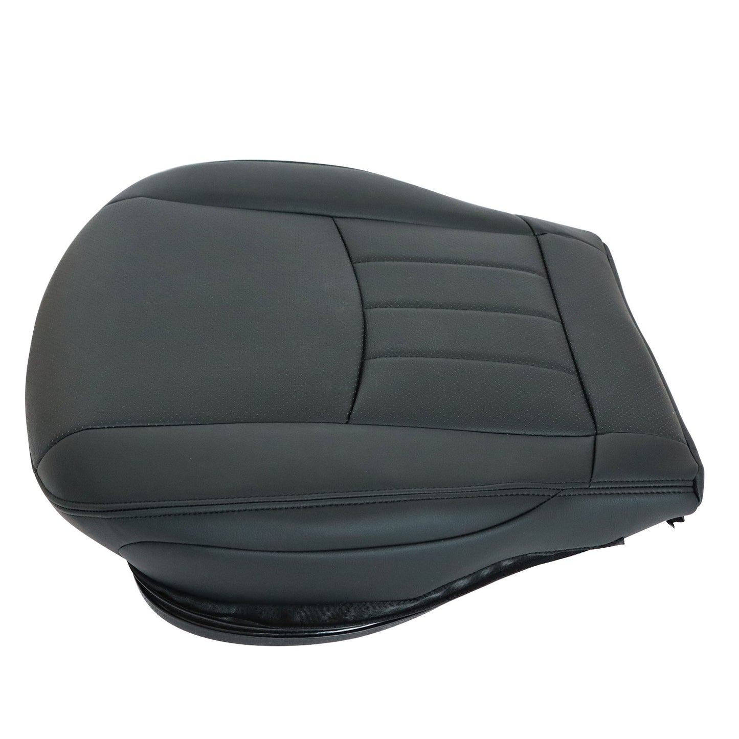 For 2006 2007 Benz C280 Driver Side Bottom Perforated Leather Seat Cover Black